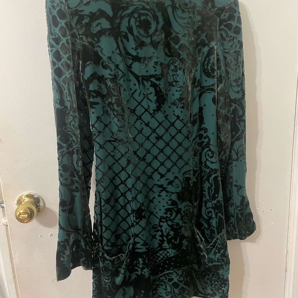 Balmain Green Silk Blouse
